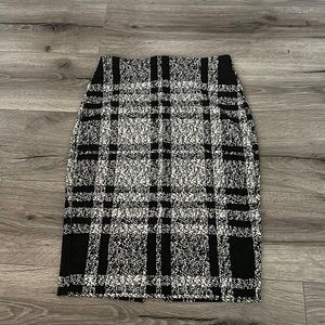Express high waist midi pencil skirt